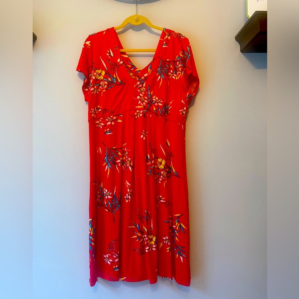 K Jordan Red Floral Dress 👗